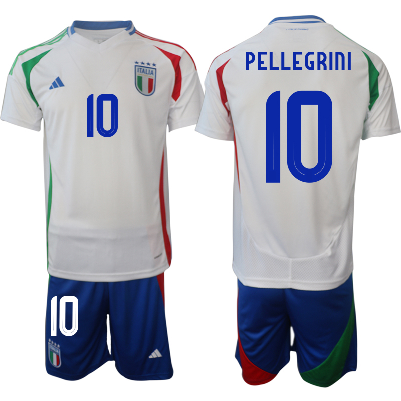 Men 2024-2025 Season Italy away white #10 Soccer Jersey->paris st german jersey->Soccer Club Jersey